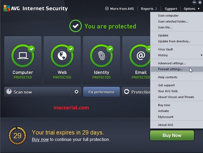 avg internet security key till 2025